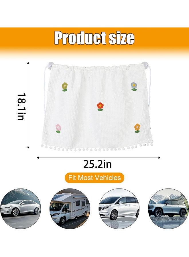 ستارة الخصوصية لنوافذ السيارة الجانبية للشمس للطفل - ظلال نافذة السيارة للحماية من الأشعة فوق البنفسجية مع كوب شفط للمقعد الخلفي - ظلال شاشة نوافذ للتخييم التلقائي لطيفة - Image 2